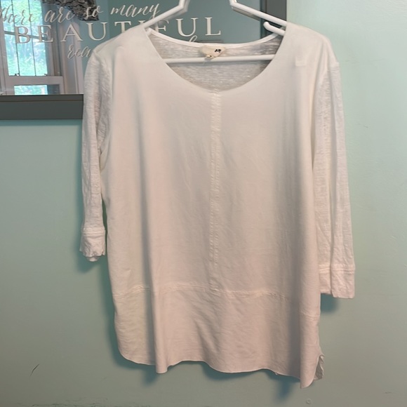 JOH apparel creamy white boxy top size M - Picture 1 of 9